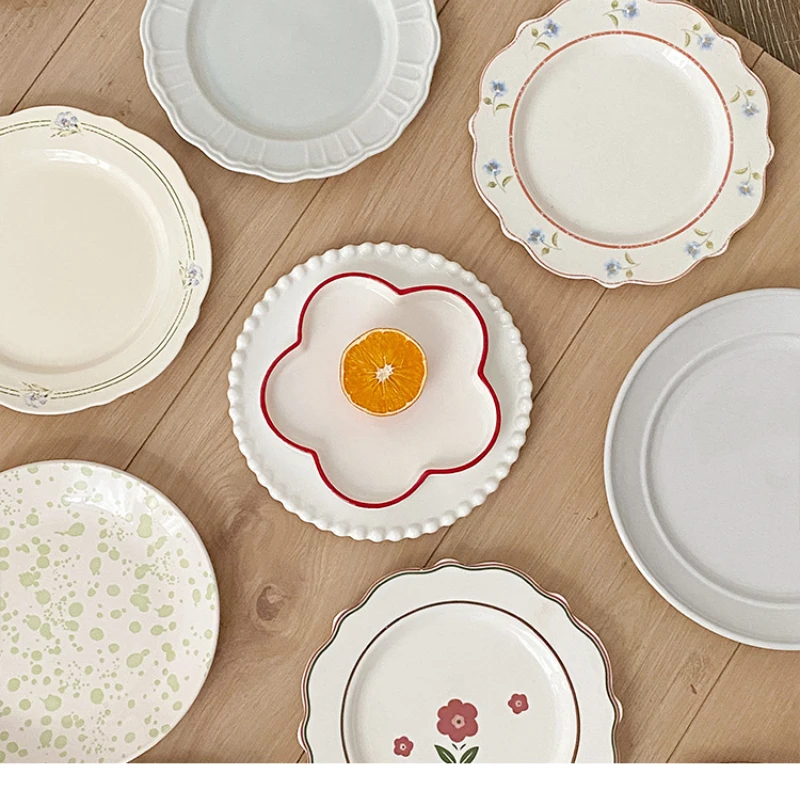 

Korean Cute Plate Dessert Plate Cute Home Breakfast Plate Tableware