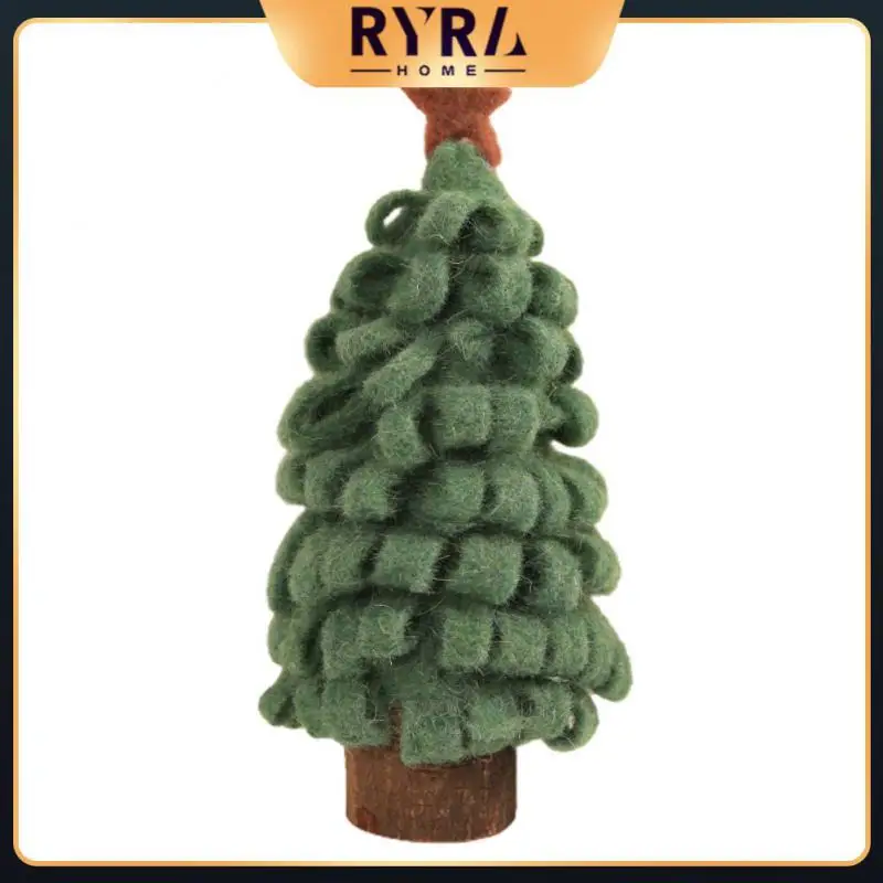 

New Creative Wool Felt Bell Christmas Tree Desktop Ornaments Christmas Tree Window Decoration Home Decoration Accessories