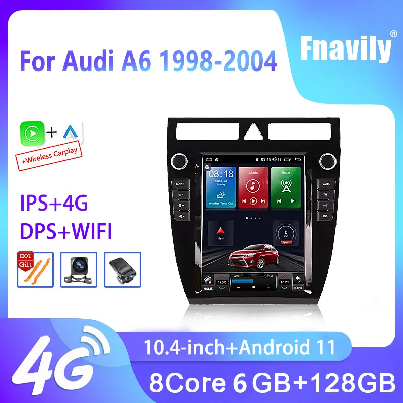 

Tesla Android 11 для Audi A6 C5 видео 2 Din DVD мультимедийный плеер интеллектуальная экранная система