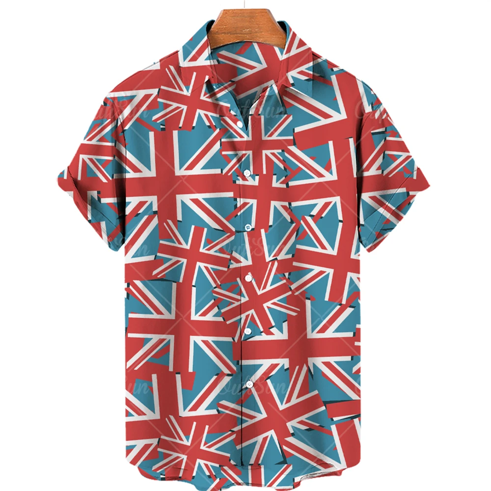 

Summer New 3d Printing Personalized Custom Men's And Women's Street Retro Fashion Hawaii Short-sleeved Top