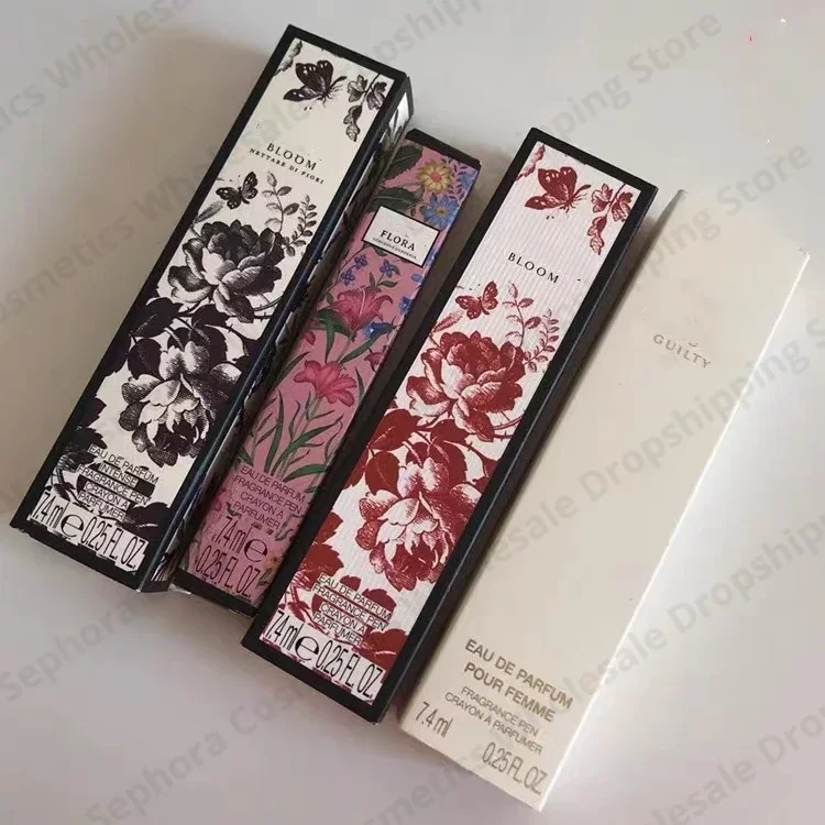 

Роскошный брендовый роликовый дезодорант-шарик для цветов, 7,4 мл, свежие цветочные ноты, фотоароматическая портативная пробирка-капелька