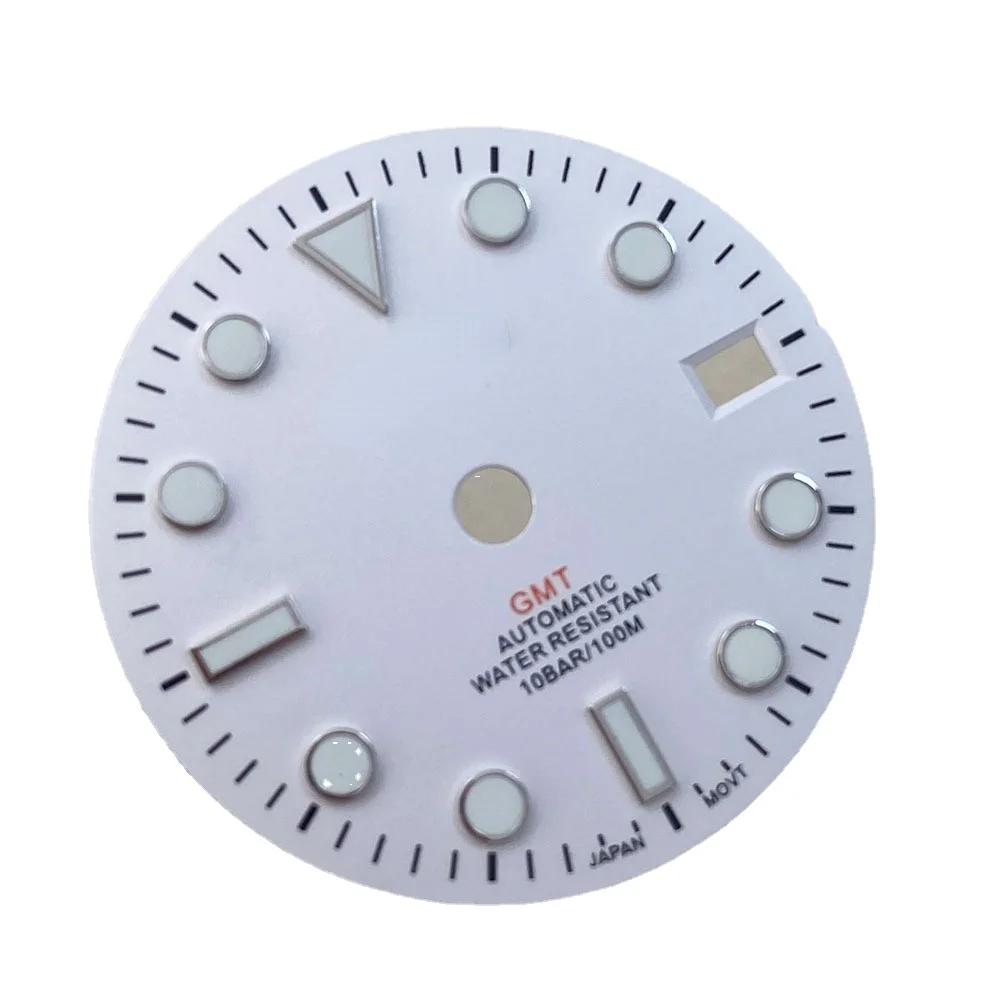 Аксессуары для часов циферблат 29 мм GMT движения NH34 модифицированные детали Sunburst