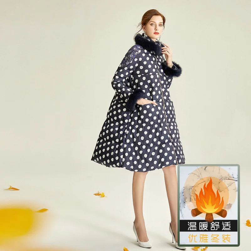 Женское пальто большого размера зимняя женская куртка с воротником из 2023