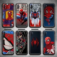 marvel hero spiderman phone case for samsung galaxy note20 ultra 7 8 9 10 plus lite m51 m21 m31s j8 2018 prime