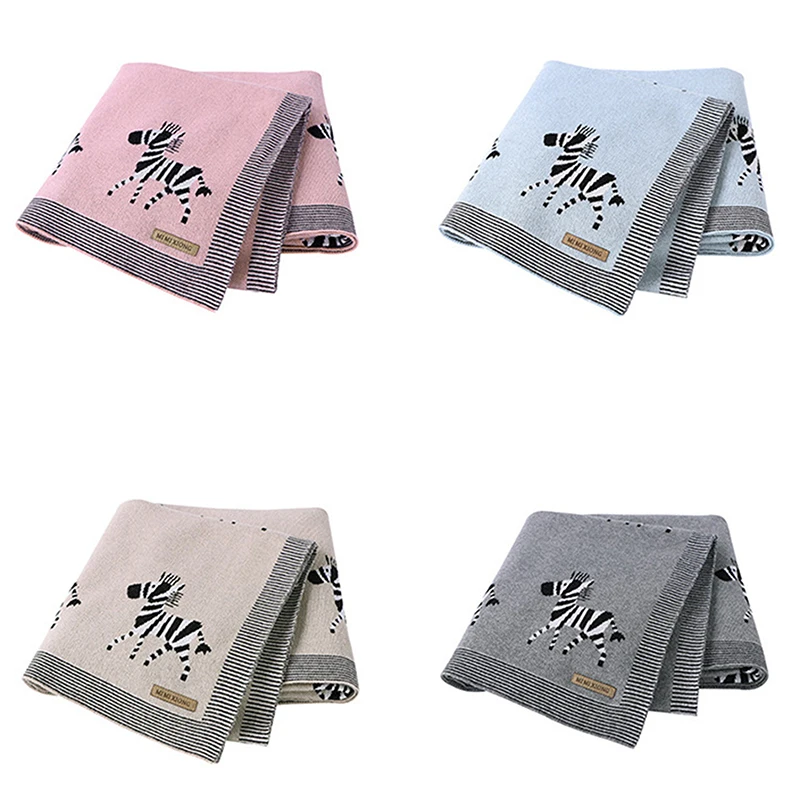 

Baby Blankets Swaddle Wrap Knitted Newborn Bebes Stroller Bedding Sleeping Covers Toddler Infant Month Blankets 100*80Cm New