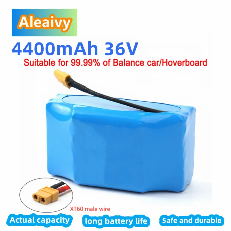 

Rechargeable Battery Pack 36V 4400mAh Lithium ion Battery for Balance Car Electric Scooter HoverBoard Ebike Battery