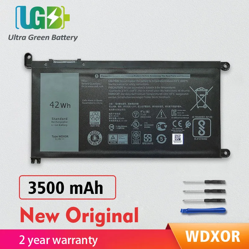 

UGB Original 3CRH3 WDX0R WDXOR Battery For Dell Inspiron 5570 5557 7579 7378 5379 5378 Latitude 3490 3590 3340 3400 3390 P69G