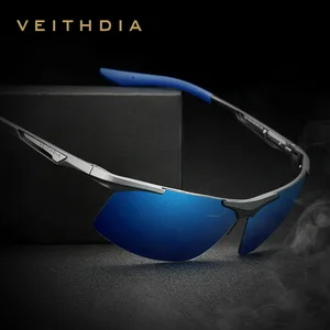 VEITHDIA 2022 Semi-rimless Sunglasses Polarized  Aluminum Magnesium Men Coating Mirror Driving Sun G in Pakistan