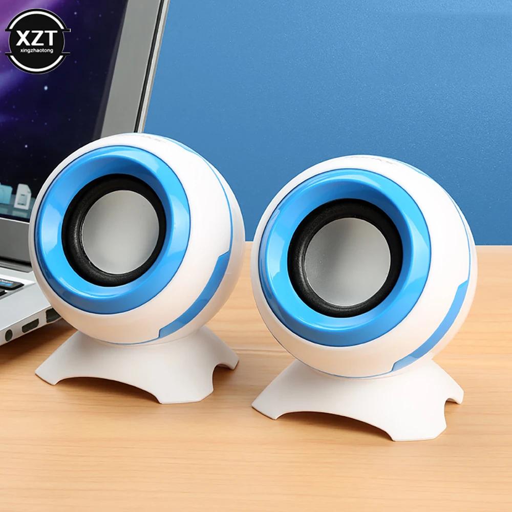 

Portable Mini Speaker Subwoofer Small Computer Speakers 4d Stereo USB Wired Desktop Multimedia Wire Control 3D Surround Notebook