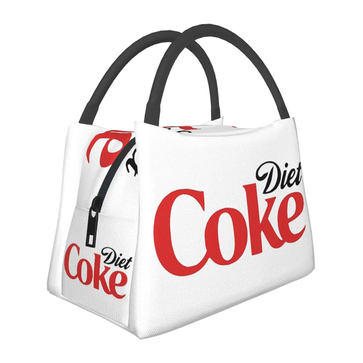 Фото Сумка-холодильник для обедов Coke Funny Lover Diet, изолированная, для школы, для хранения бенто-боксов, портативный контейнер, термосумка для еды №1