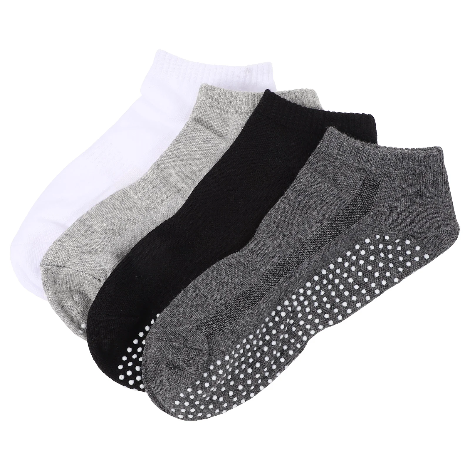 

4 Pairs Non-slip Socks Breathable Yoga Socks Anti-slip Gym Socks Yoga Socks