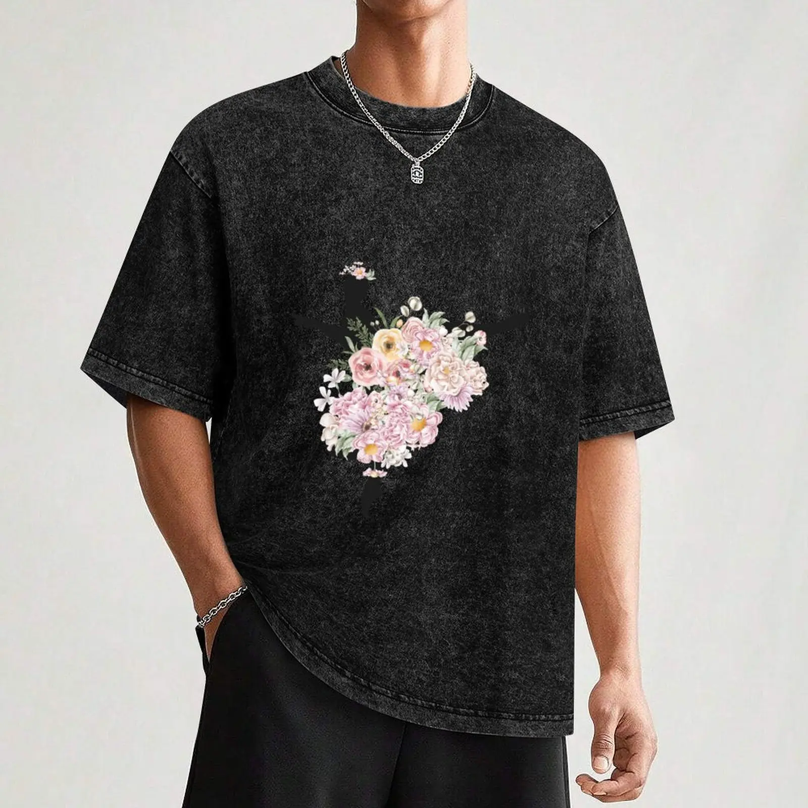 Футболка Балерина с цветком-пачка в тяжелом весе футболка аниме винтажная