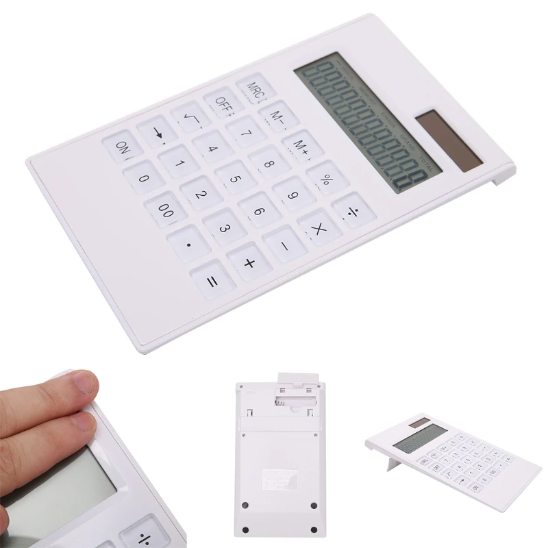 

2022 New for Creative Slim 12 Digital Dual Power Supply Solar Energy Crystal for KEY Calc