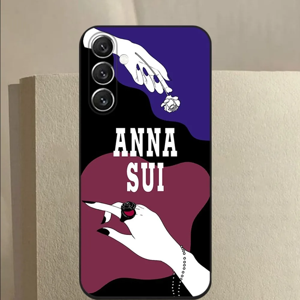 Purple Brand A-ANNA S-SUI Phone Case For Samsung Galaxy A13 A21s A22 A31 A32 A52 A53 A71 A80 A91 Soft Black Cover