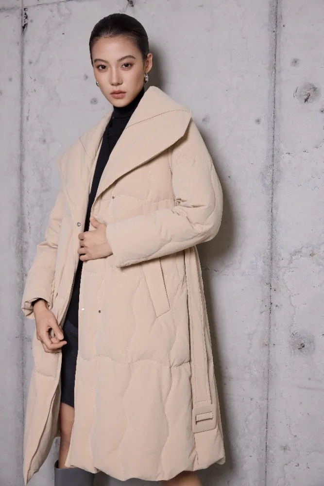 Новинка 2024 женская осенняя куртка цвета медового чая с длинными рукавами высокое