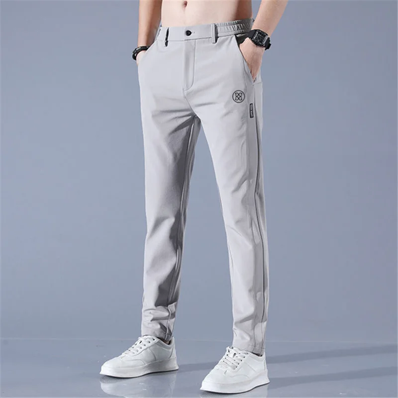 2023 Spring Men's Golf Pants High Quality Elastic Golf Suit Sports Cool Thick Jumpsuit Long Casual Wear Men's Golf Clothes