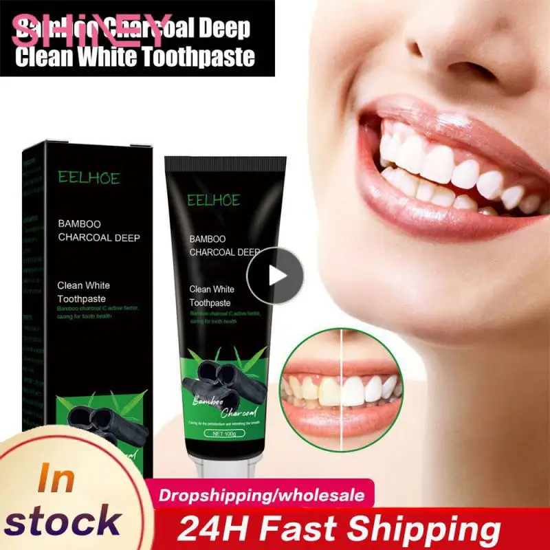 

Fresh Breath Cleaning Toothpaste Lasting Effect Activated Carbon Toothpaste Whiten Teeth Clean Teeth Bamboo Charcoal Toothpaste