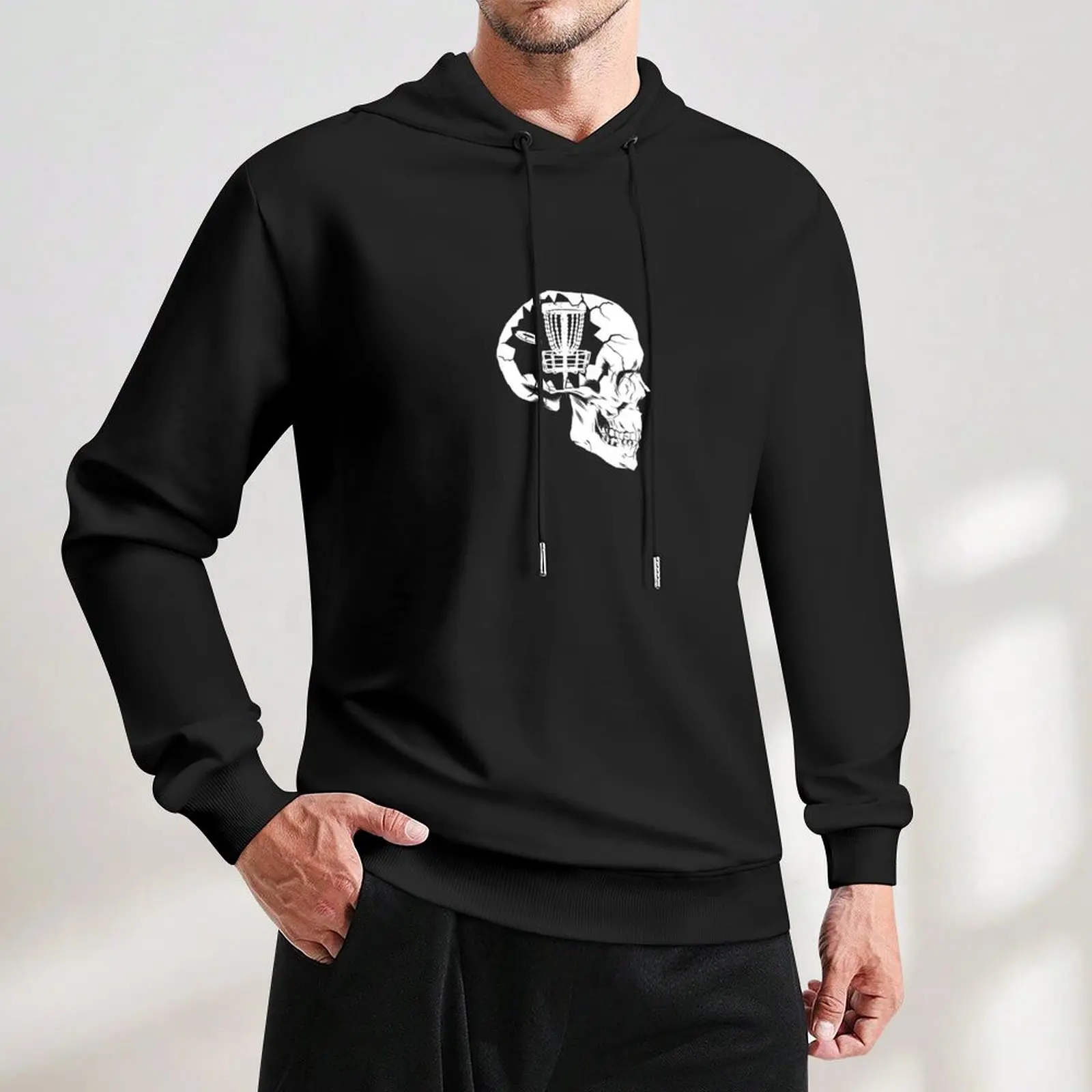 Thinking About Disc Golf Frolf Player Подарочный пуловер с капюшоном корейская одежда в корейском
