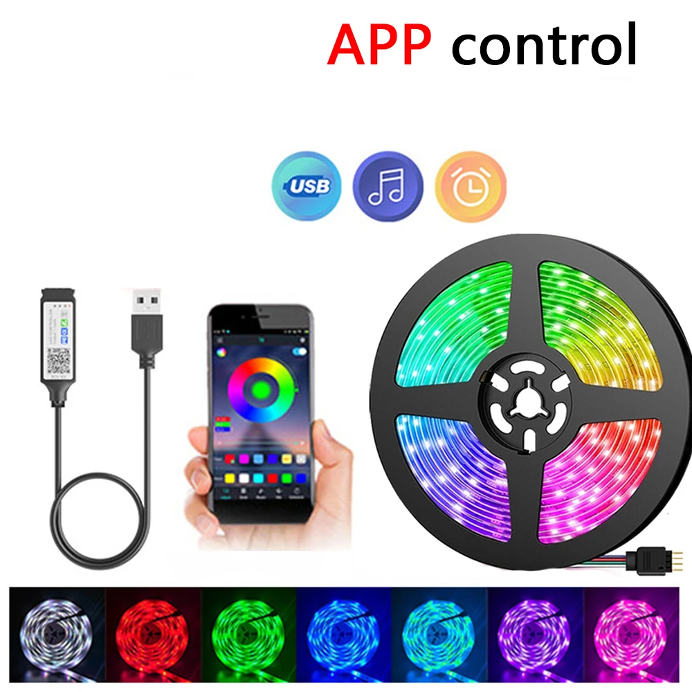 

RGB 5050 светодиодная лента 30leds/m USB