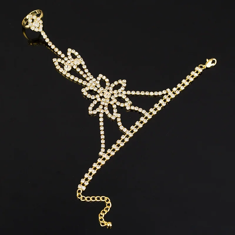 Корейский стиль теннисный браслет невесты кольцо цельная цепочка на руку