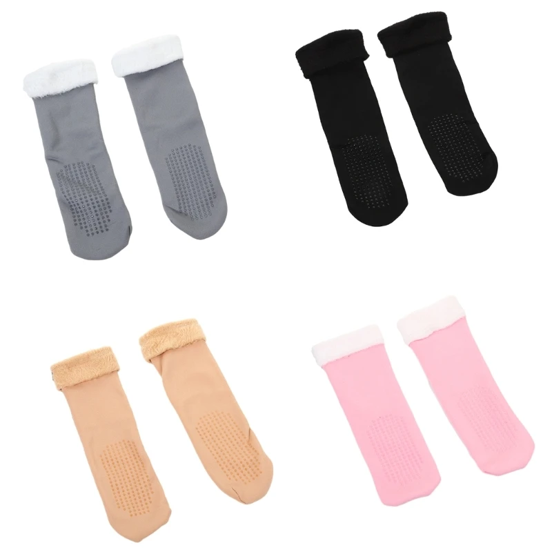 

Non Slip Socks, Anti Skid Socks with Winter Warm Fleece Ankle Socks