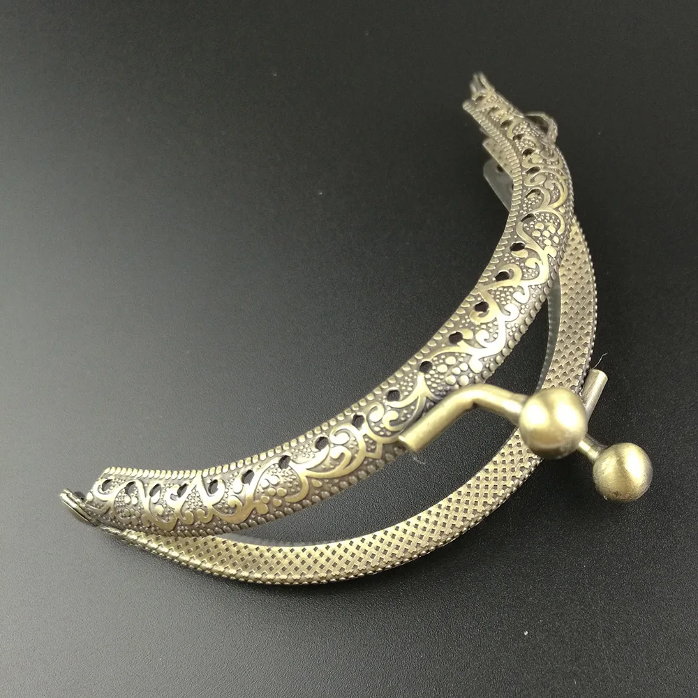 10 шт. Сделай Сам 8 5 см античная латунная металлическая рамка для кошелька кольцо