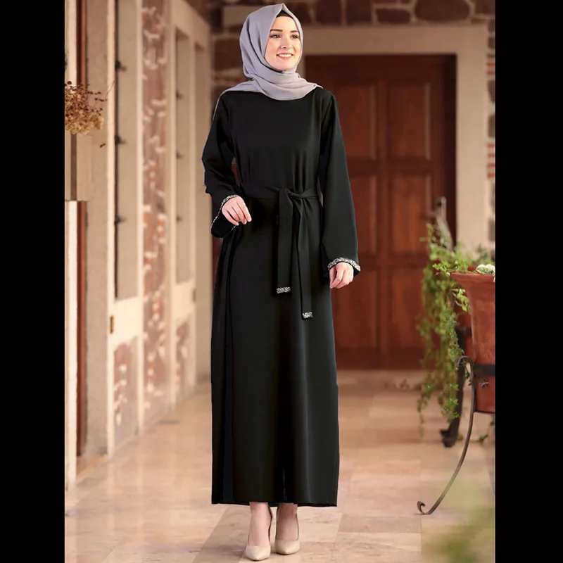 Muslim Fashion Muslim Middle East Fashion Abaya Long Muslim Dress Kaftan Robe Muslim Dress Women Evening Dresses Abaya Femme