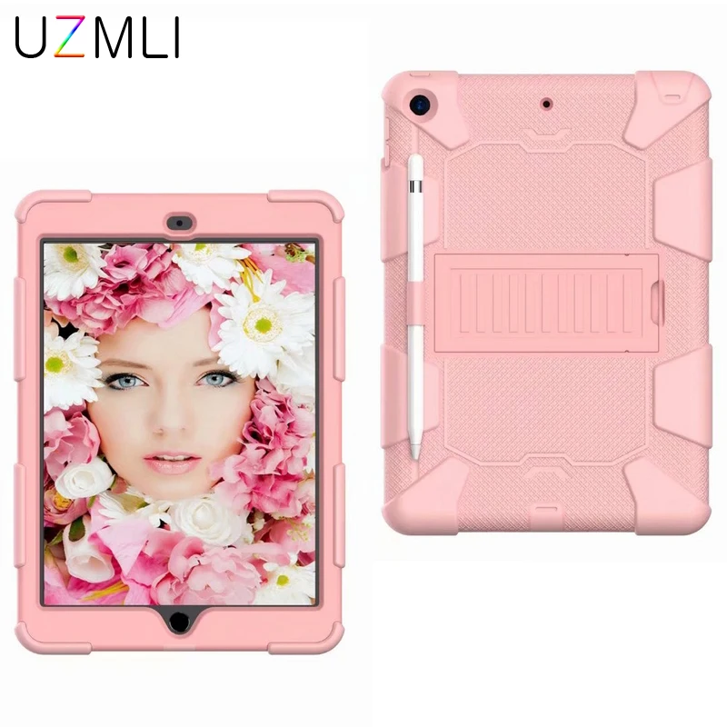 

Сверхпрочный бронированный противоударный Жесткий ПК Мягкий силиконовый чехол-накладка для iPad Pro 11 2018 2020 2021 детский безопасный чехол для пл...