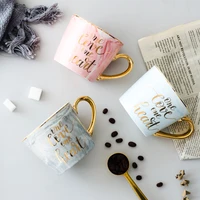 creative european style nordic ceramic couple water cup ins afternoon tea cup office milk mug coffee cup spoon