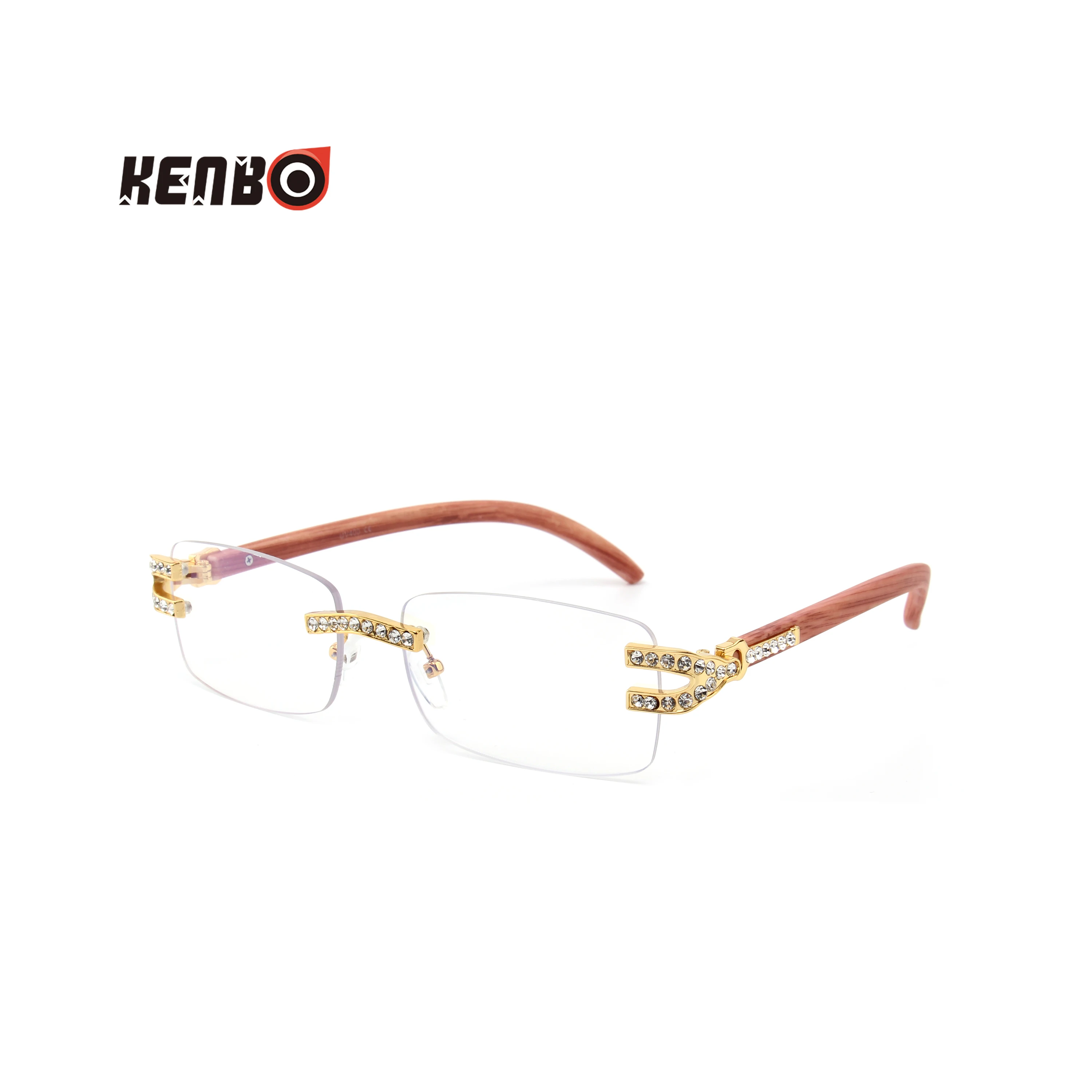 Солнцезащитные очки Kenbo без оправы для мужчин и женщин небольшие прямоугольные