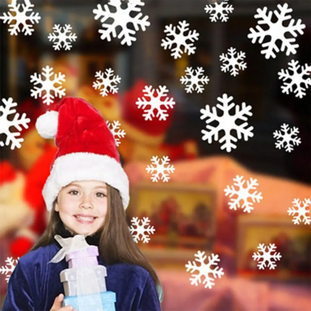 27/38 шт. новогодние наклейки на окна