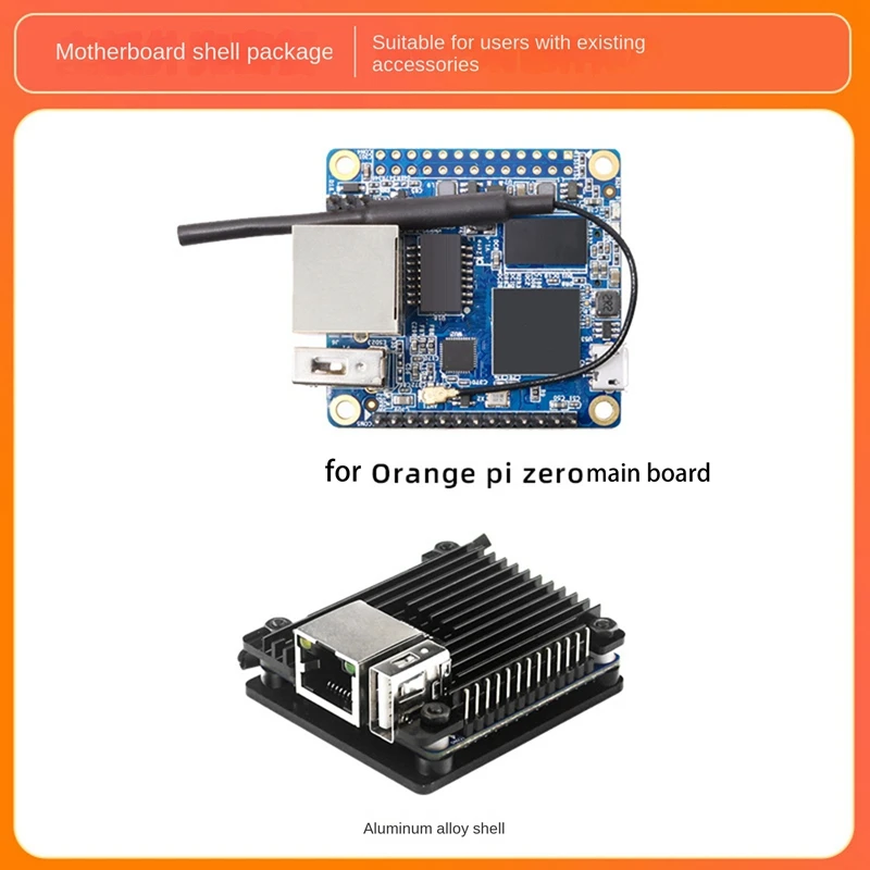 

For Orange Pi Zero Allwinner H3 ARM Cortex-A7 Quad-Core 512MB Memory Development Board With Aluminum Alloy Case