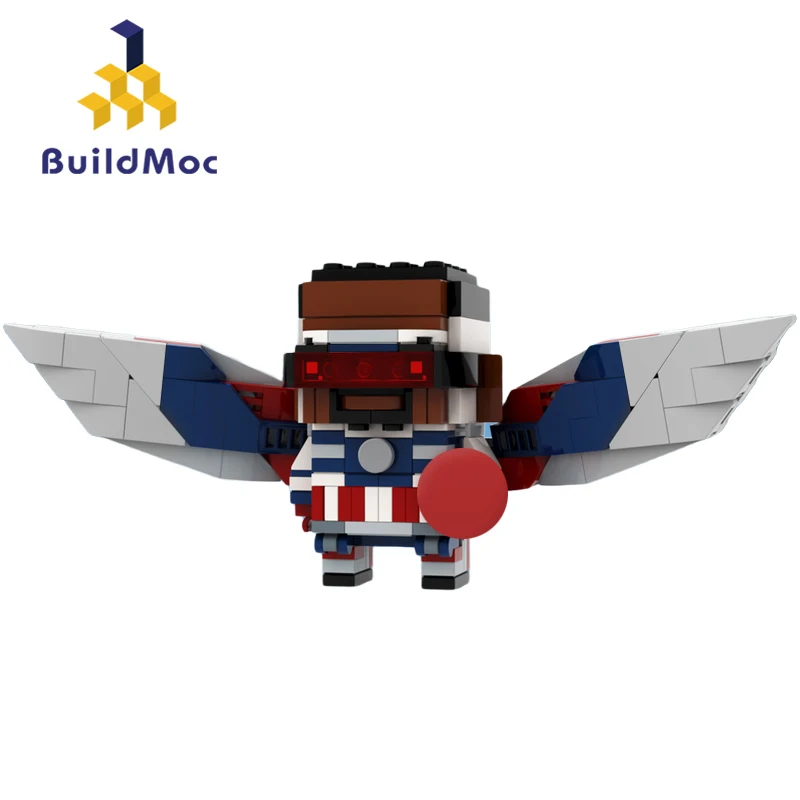 

Конструктор MOC 92817, Сокол и зимний солдат, мини-кирпичи, фигурки, игрушки для детей, подарки