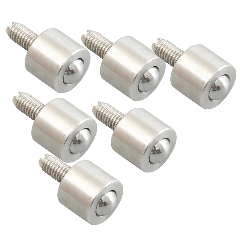 

NEW 20PCS Micro Precision Conveying Universal Ball with M6 Screw Ball Bearing Bull Eye Wheel Industrial Flexible Transfer Wheels