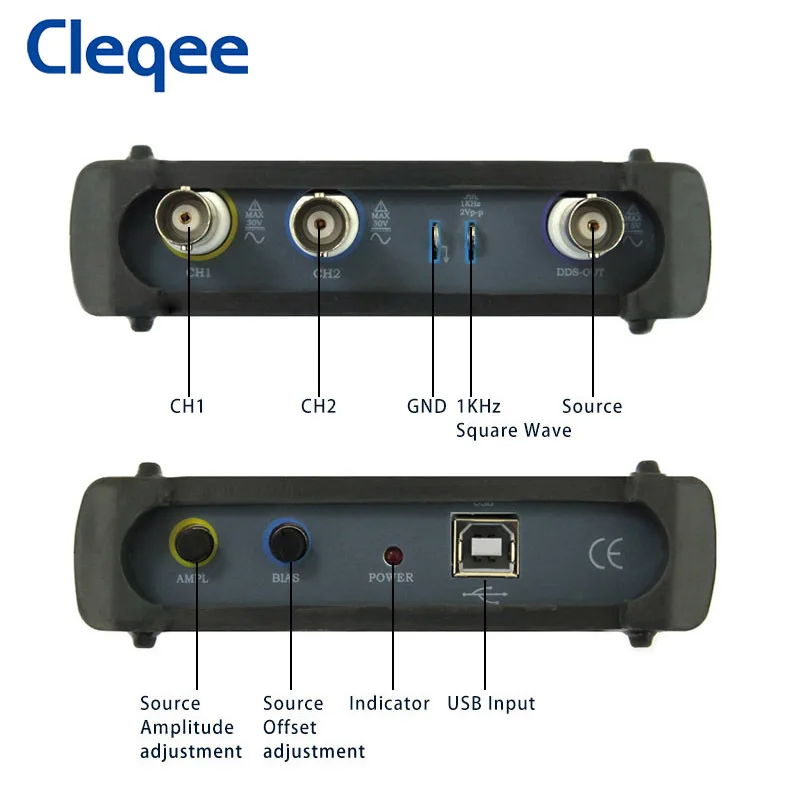 ISDS205B 5 в 1 20M виртуальный ПК USB цифровой осциллоскоп + спектр анализатор DDS