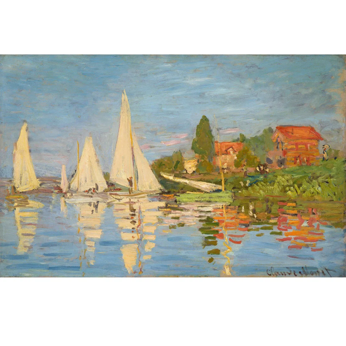 

Regatta at Argenteuil,Claude Monet paintings,World famous painting reproduction,art paintings on canvas,Home decor picture