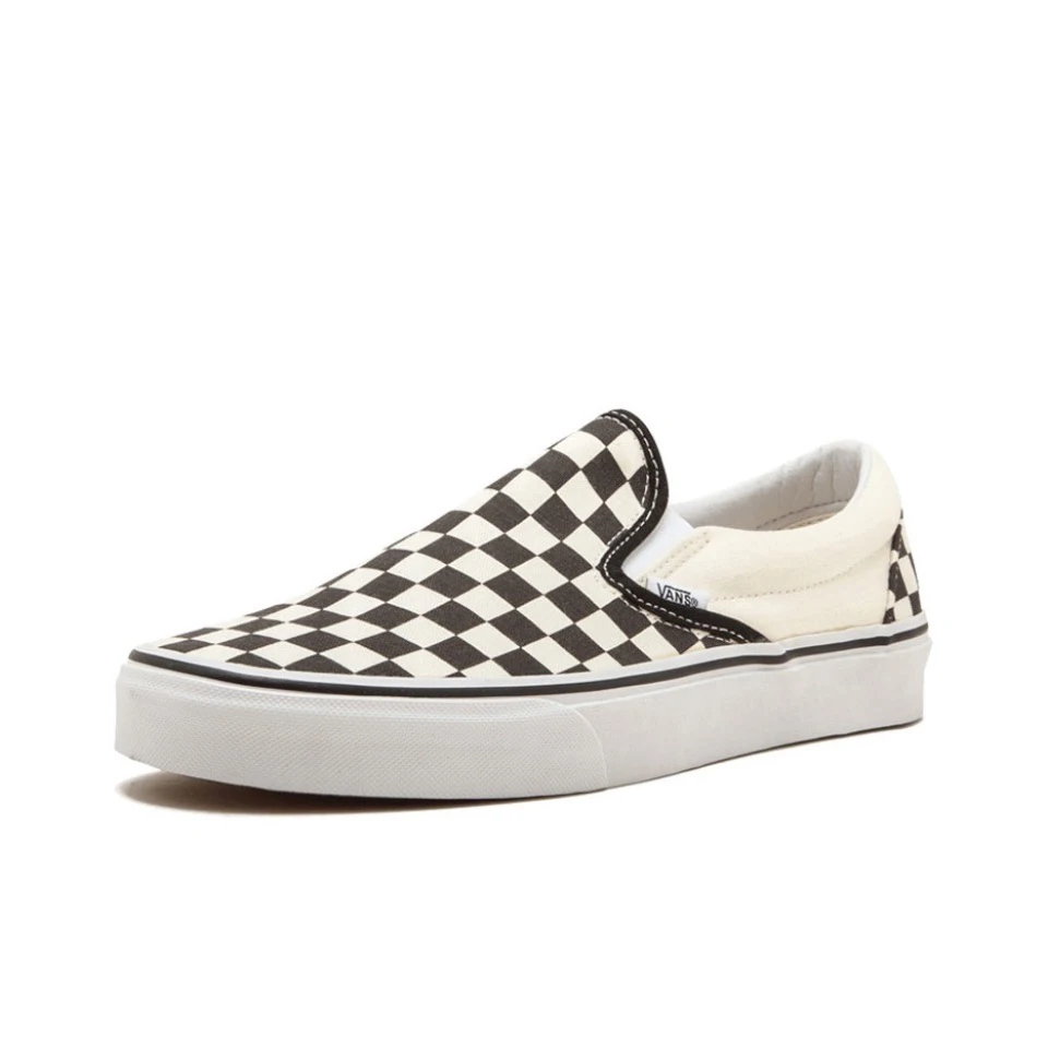 Фото Оригинальные парусиновые слипоны для скейтборда Vans с низким вырезом, унисекс, женская и мужская обувь, кроссовки, обувь VN-0EYEBW №2