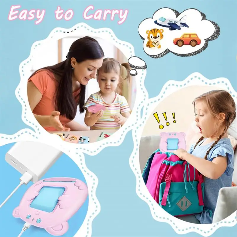 

Better Eye Protection English Card Machine For 2-14 Years Old Bilingual Card Machine 255 Cards 510 Contents Sensory Toy