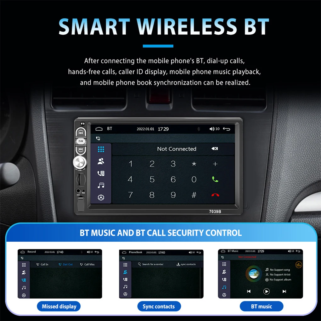 

Automobile MP5 Player Bluetooth-compatible 4 0 USB Interface Radio Backlight