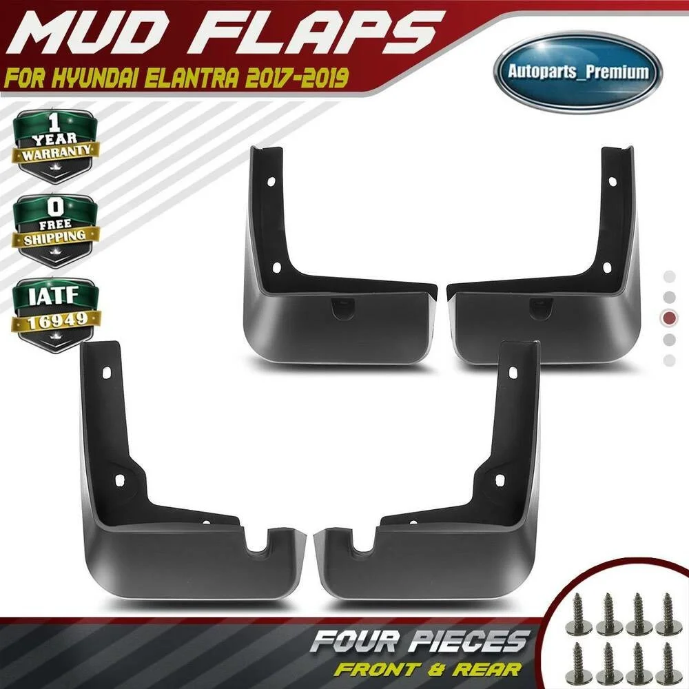 

for Hyundai Elantra Sedan 2017-2019 Mud Flaps Splash Guards Front Rear