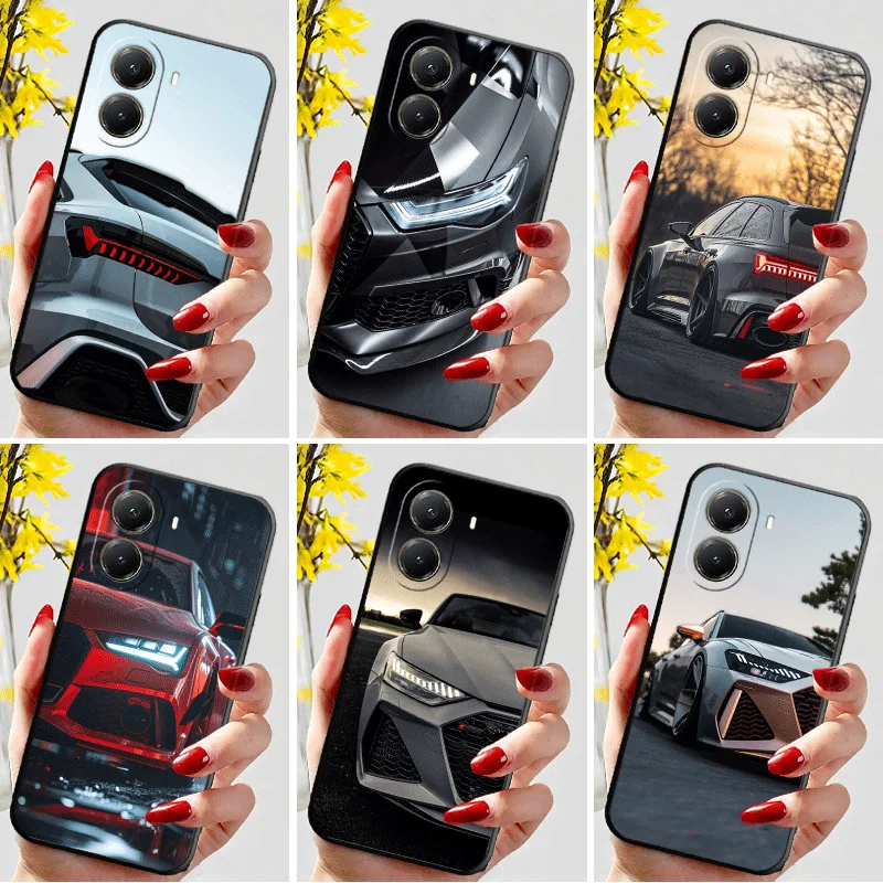 Фото Мягкий силиконовый чехол для телефона Xiaomi Poco M8 F8 X8 Pro Max Sport Car For A-Audis R-RS Shell X7 F7 M7 X6 X5 Redmi 15C 15A X4 X3 M6 №1