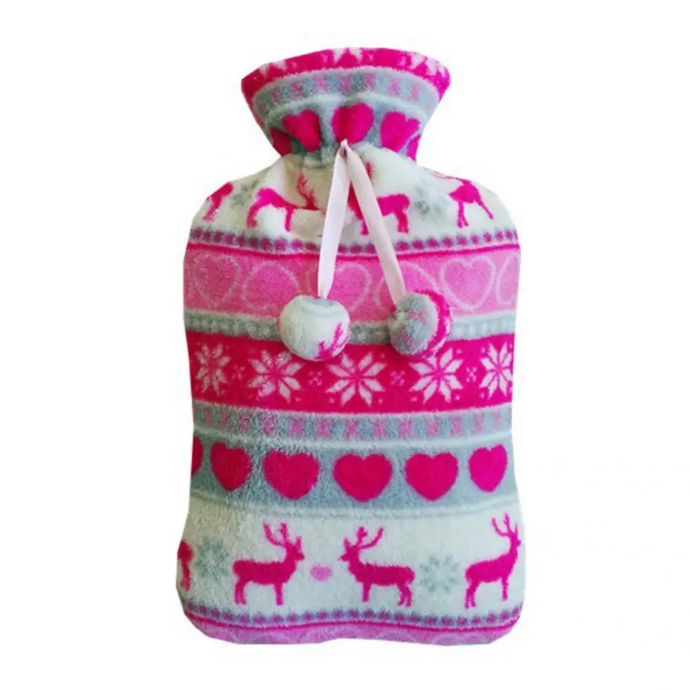 

Mouse Print Protective Cover Water Bottle Removable 2000ml Elk Rabbit Hot Bag