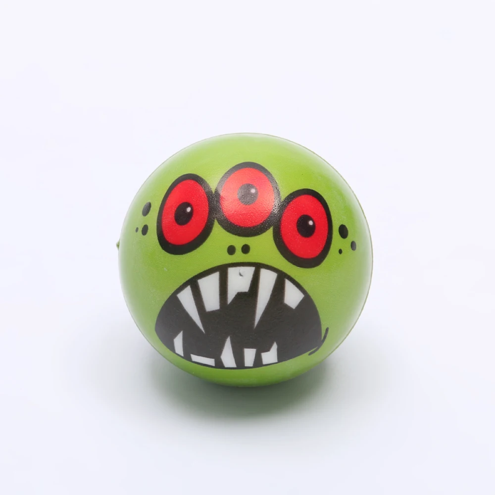 Kawaii Squishy Anti Stress Fidget Children Toys Ghost Smiley PU Antistress 6.3cm Balls 12 Pcs/Set enlarge