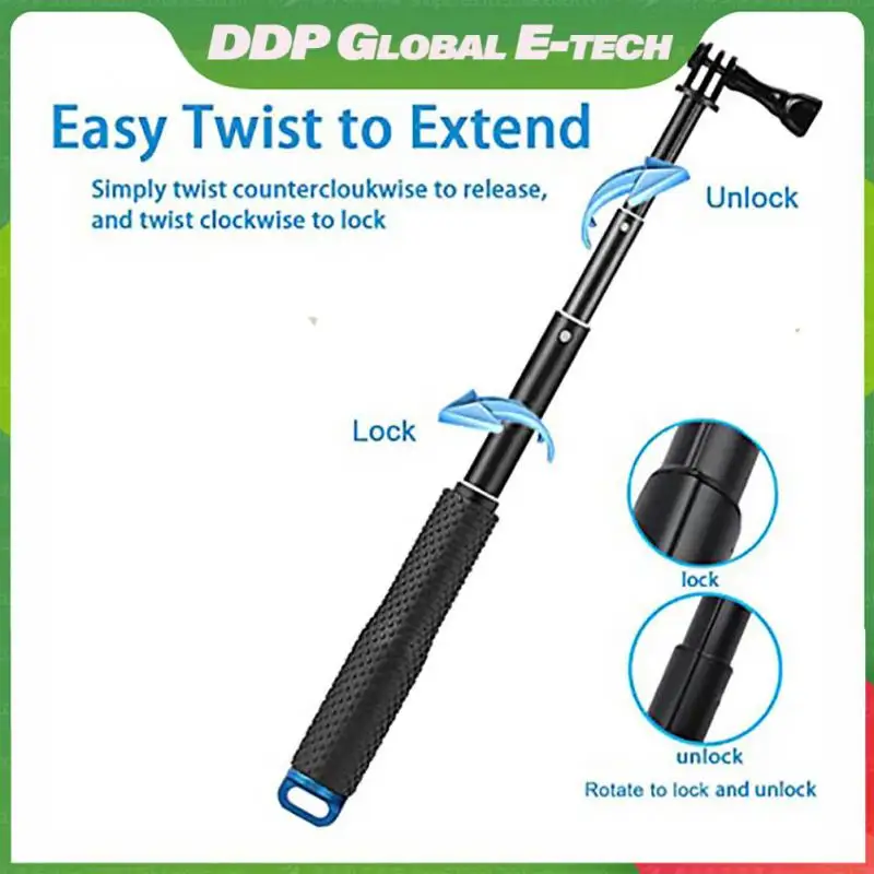 

Portable Selfie Stick Adjustable Aluminum Alloy Elescoping Pole Lightweight Waterproof Extendable Handheld Scalable Sweatproof