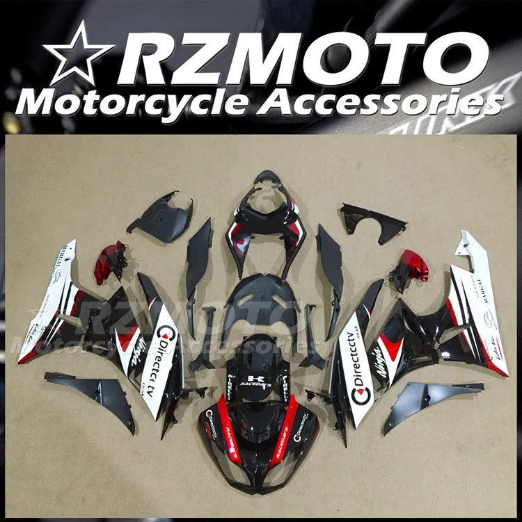 

4Gifts New ABS Fairings Kit Fit for Kawasaki Ninja ZX-6R 636 2009 2010 2011 2012 09 10 11 12 Bodywork Set Red White