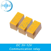 10pcs dc 3v 5v 9v 12v 8 feet 2a 2 open 2 closed relay communication signal relay hk19f dc3v 5v 9v 12v 24v shg