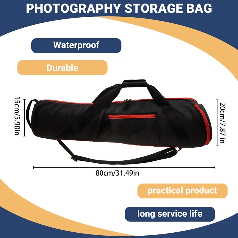 Black Tripod Bag Camera Bladder Travel Case For Manfrotto Gitzo Flm Yunteng Sirui Benro Sachtler Photography Protecti