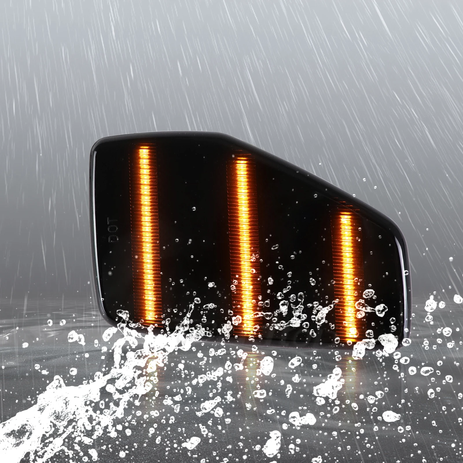 Дымчатые линзы Янтарный Полный фонарь передний боковой маркер для крыла 2006-2010