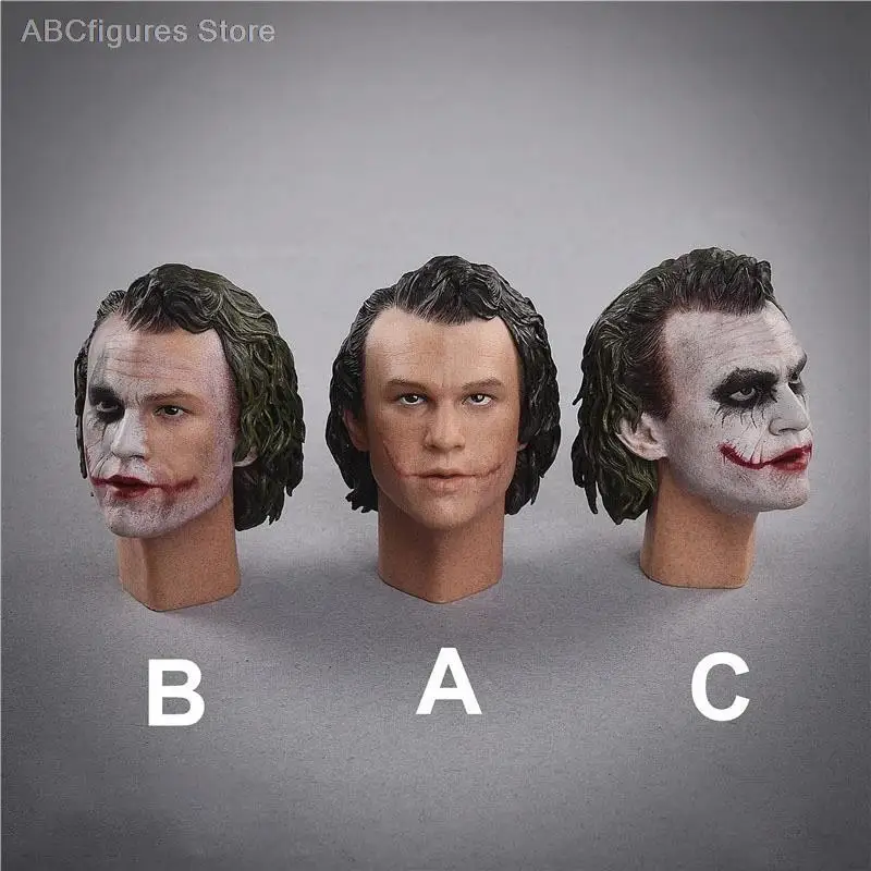 1/6 JXTOYS JX039 Joker Heath Лепка голова из ПВХ Мужская клоуна резьба подходит для 12 дюймов