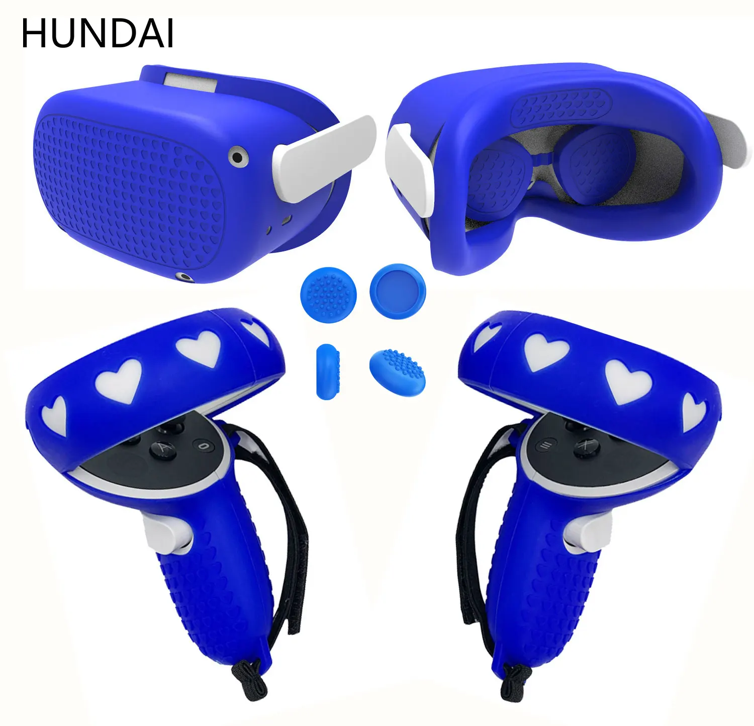 Cheap Vr conjunto de capa protetora para oculus quest 2 vr controlador toque caso escudo com alça alça aperto para oculus quest 2 acessórios